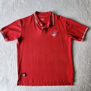 Aberdeen‎ Football Club 2006 Polo Shirt Mens XL Soccer Red Cotton Pique Official